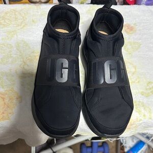 UGG Women Black Slip-On Sneakers